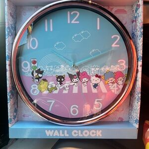 Hello kitty and friends wall clock